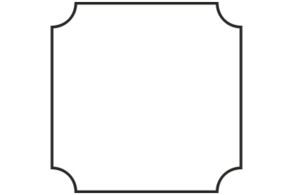 Simplistic Geometric Design: A Square with a Rounded Corner