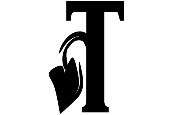 A Graphic Design of a Letter 'T' with a Book Icon