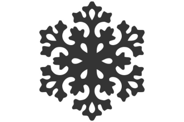 Stylized Snowflake Design in