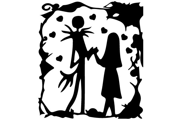 Ethereal Silhouette Embrace