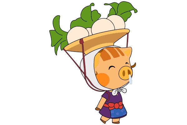 Little Piggy's Load: Balancing Life's Burdens with a Smile