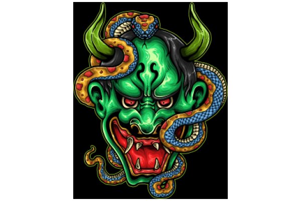 Vivid Visions: A Colorful Encounter with a Mythical Creature