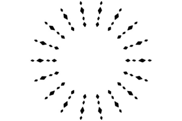 Symmetrical Pattern of Diamonds and Triangles in