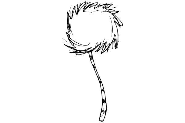 A Whimsical Sketch of a Fluffy Cloud