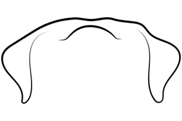 Stylized Illustration of a Dog's Ear
