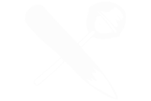 A Simple, White Background with a Shadowed Spatula and a Spoon