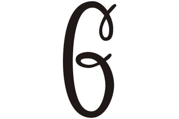 Stylized Letter 'C' with a Swirl Design
