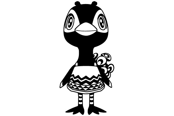 Enchanted Avian Enigma: A Monochrome Mystery