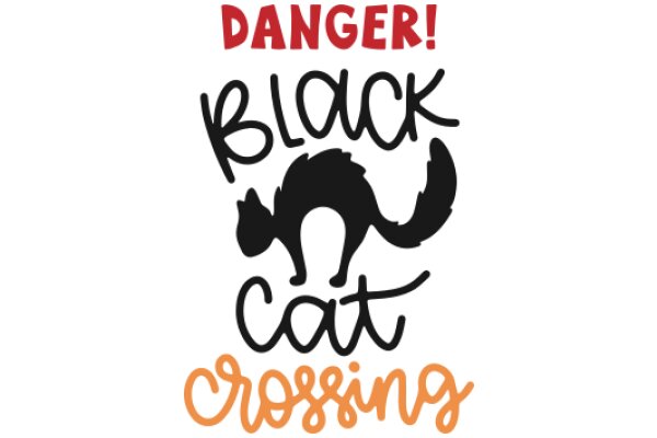 Danger! Black Cat Crossing