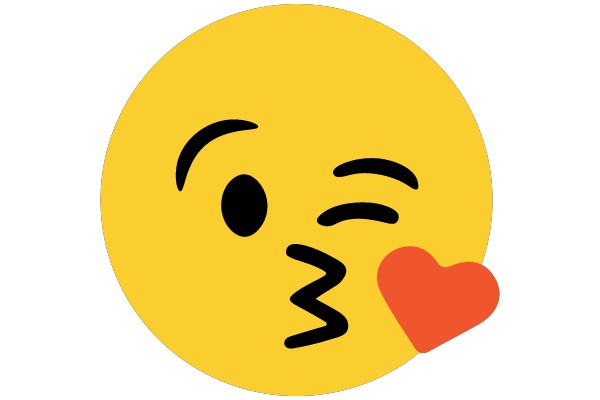 Kissing Face with Heart Eyes Emoji