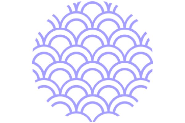 Stylized Purple Pattern with Curved Shapes
