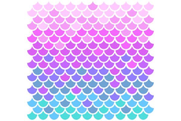 Vibrant Pattern of Circles in Shades of Purple, Pink, Blue, and Green