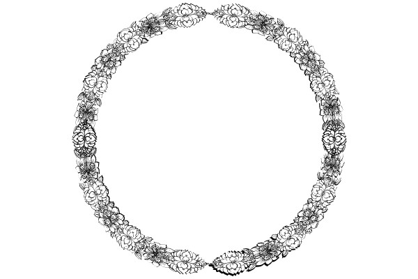 Vintage Floral Wreath Ornament