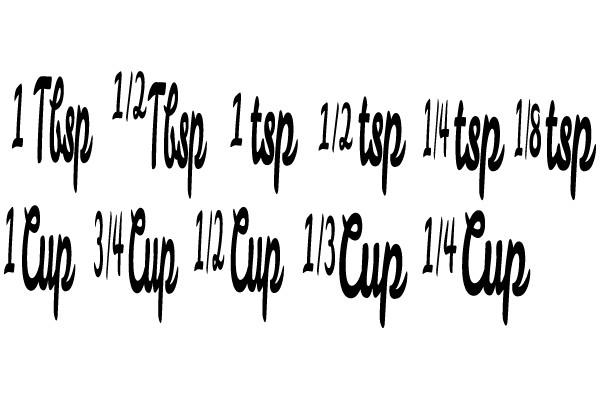 Measuring Spoons and Cups