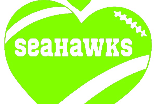 Seattle Seahawks Heart Logo