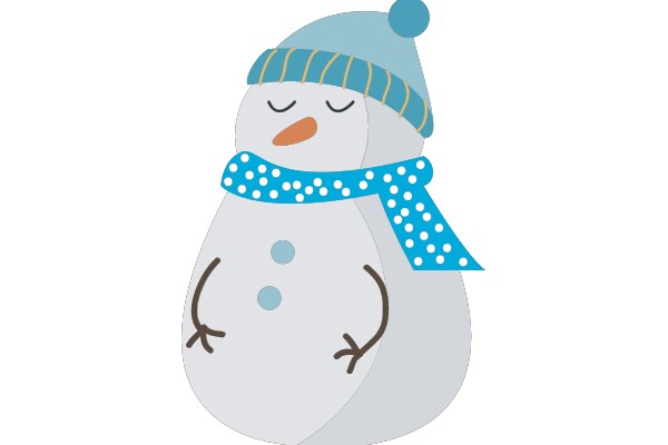Winter Whimsy: A Snowman's Serenity