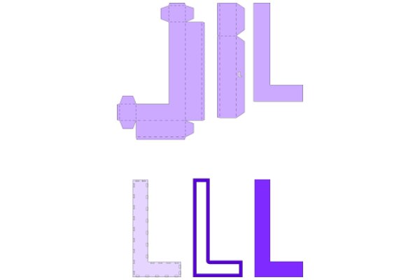 Exploring the Art of Lettering: A Purple and Black Alphabet