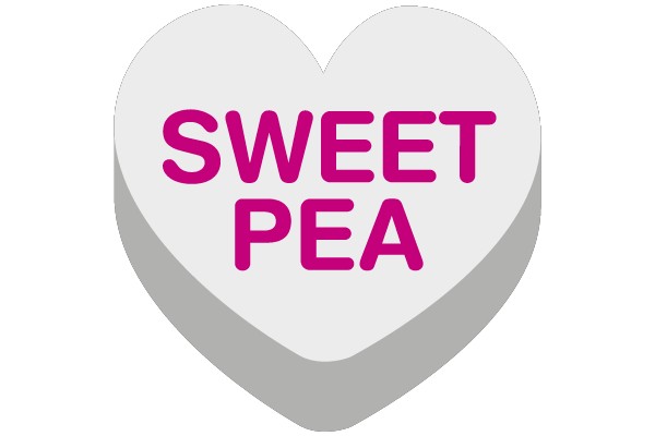 Sweet Pea Heart Candy