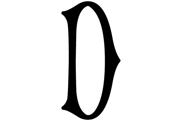Black Gothic Letter O