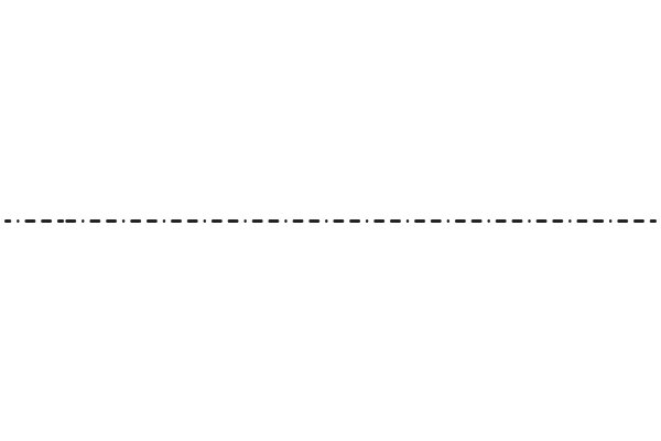 A Solid White Background with a Horizontal Line of Dots