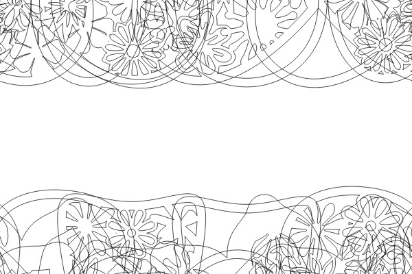 A Collection of Stylized Flower Patterns in