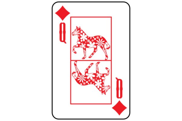 A Playful Pair of Cards: A Queen of Diamonds and a Queen of Hearts