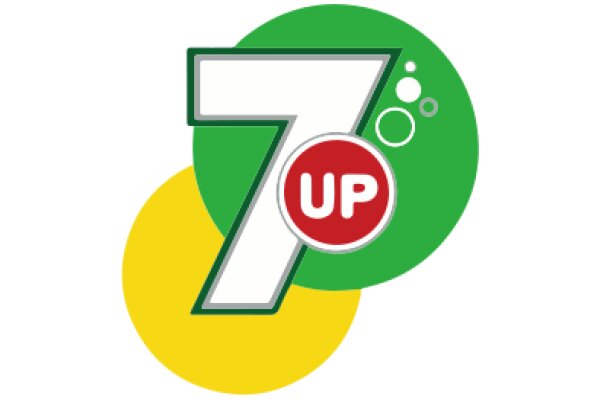 Vibrant Logo Design: A Colorful and Eye-catching Representation of the Number 7 and the Word 'UP'