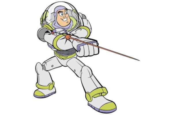 An Astronaut's Adventure: A Cartoon Illustration
