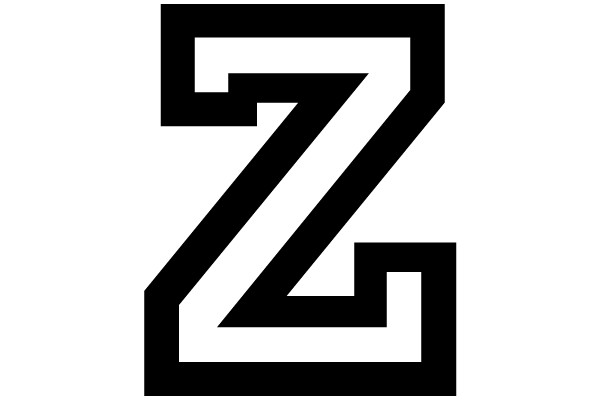 Bold Capital Letter Z