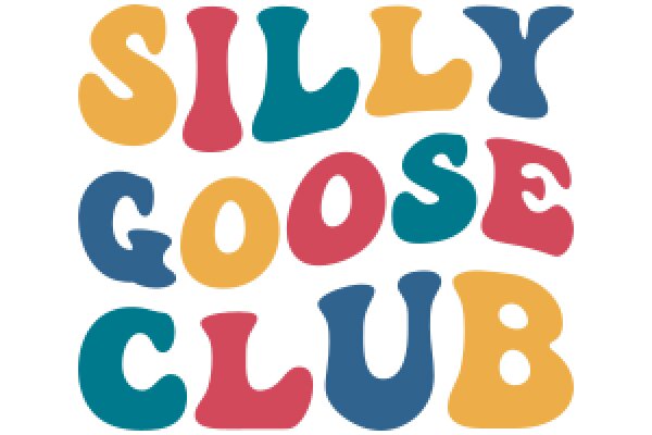 Vibrant and Colorful Typography Artwork: Silly Goose Club