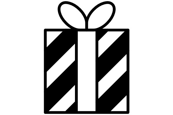 Monochromatic Gift Box with Ribbon