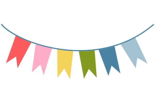 Vibrant Banner with Colorful Flags