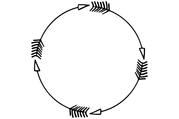 Circular Arrow Pattern Diagram