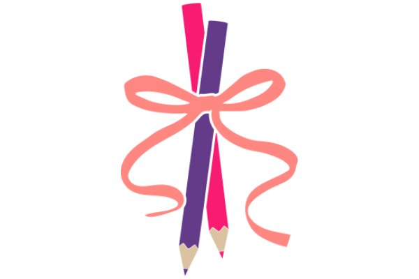 Vibrant Stationery Set with a Pink Ribbon