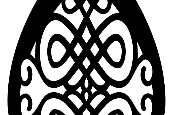 Symmetrical Elegance: A Teardrop Ornament