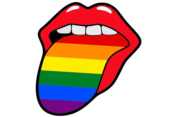 Vibrant Expression: Celebrating LGBTQ Pride through Colorful Tongue Art