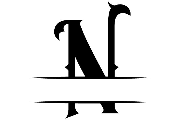 Black Gothic Letter N