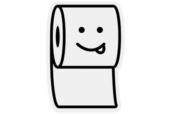 A Friendly Roll of Toilet Paper with a Smile