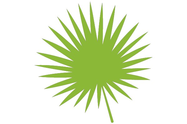 Radiant Green Palm
