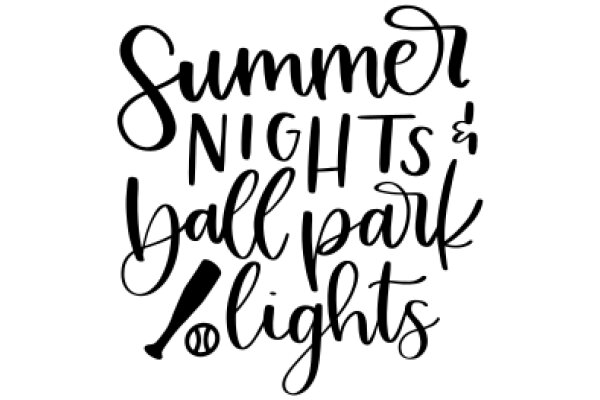 Summer Nights and Ball Park Lights: A Graphic Design Celebrating the Spirit of Baseball Season