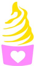 A Delightful Cup of Ice Cream with a Heart on Top