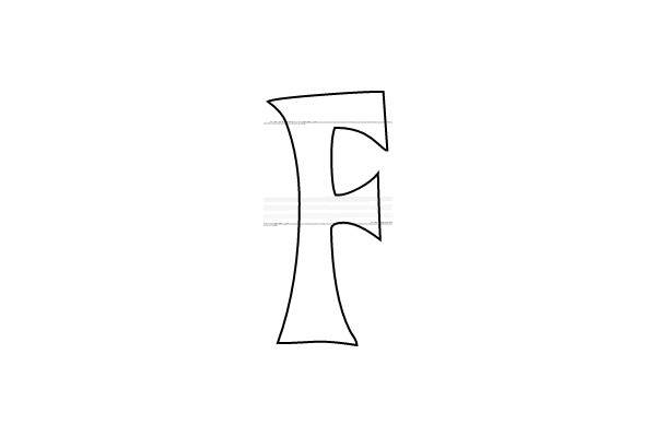 Bold Gothic Letter F