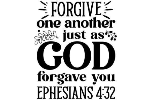 Forgive One Another Just as God Forgave You: Ephesians 4:32
