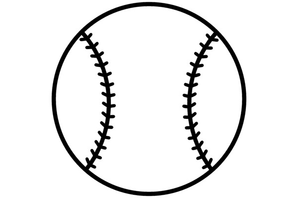 Baseball Outline Clip Art