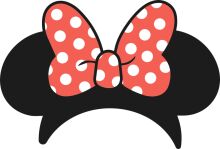 Stylish Black and Red Speaker with a Playful Red Polka Dot Butterfly Design
