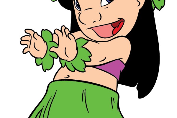 Hula Dancer in Green