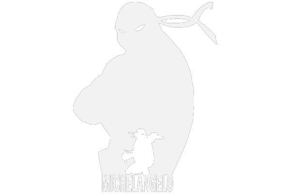 Samurai Turtle Silhouette: Michelangelo's Honor