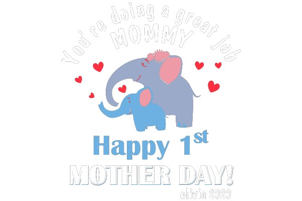 Congratulatory Mother's Day Illustration