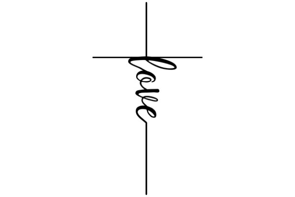 Simplicity in Design: ACross with a Curly Text