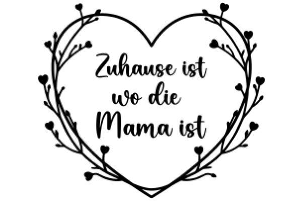 Zuhause ist wo die Mama ist: A heartwarming message of love and care.